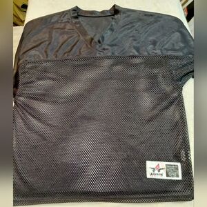 NWOT Alleson Athletic Black Mesh Practice Football Jersey